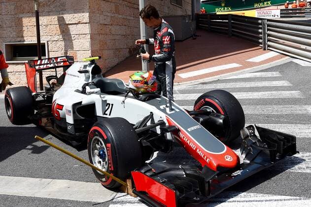 Esteban Gutierrez, Haas, F1 Team, formula 1 GP, Monaco 26.05.2016 Photo:mspb Jerry Andre Esteban Gutierrez, formula 1 GP, Monaco