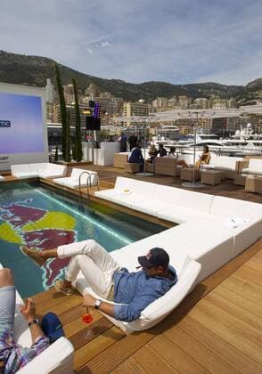 Monaco, Monte Carlo - May 26, 2016: FIA Formula One World Championship WM Weltmeisterschaft Red Bull Energy Station Monaco F1 Grand Prix