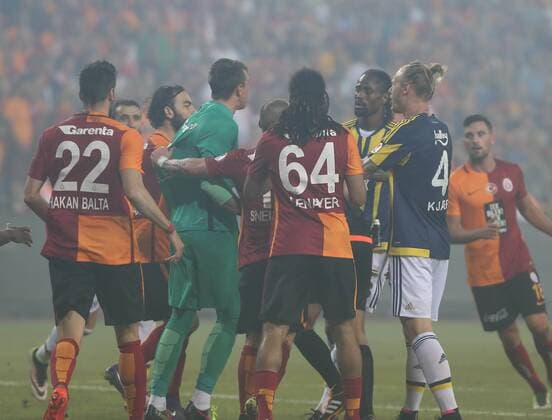 Ziraat Turkish Cup Final match between Fenerbahce and Galatasaray at Antalya Arena in Antalya , Turkey on May 26 , 2016. Pictured: Abdoulaye Ba of Fenerbahce and Goalkeeper Fernando Muslera of Galatasaray. 