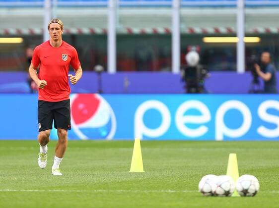 SOCCER - CL final, Madrid vs Atletico MILAN,ITALY,27.MAY.16 - SOCCER - UEFA Champions League, final, Real Madrid CF vs Atletico Madrid, preview, training Atletico Madrid. Image shows Fernando Torres (Atletico). GEPAxpictures xCh.xKelemen