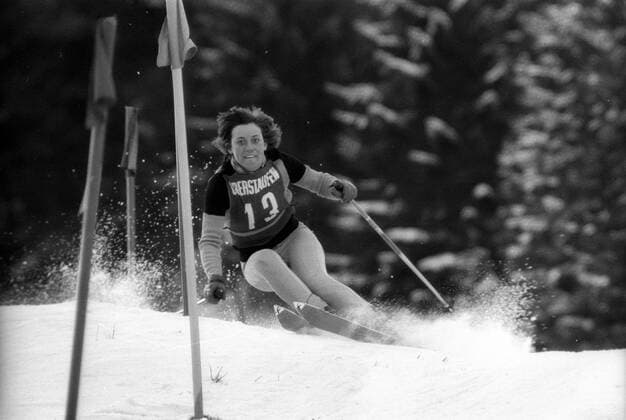 Weltcup 1971 1972, Damen Slalom in Oberstaufen, Rosi Mittermaier (BR Deutschland)