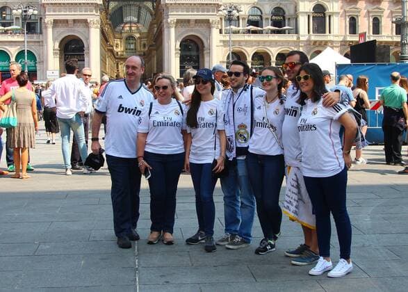 SOCCER - CL final, Madrid vs Atletico MILANO,ITALY,28.MAY.16 - SOCCER - UEFA Champions League, final, Real Madrid CF vs Atletico Madrid. Image shows fans. GEPAxpictures xCh.xKelemen