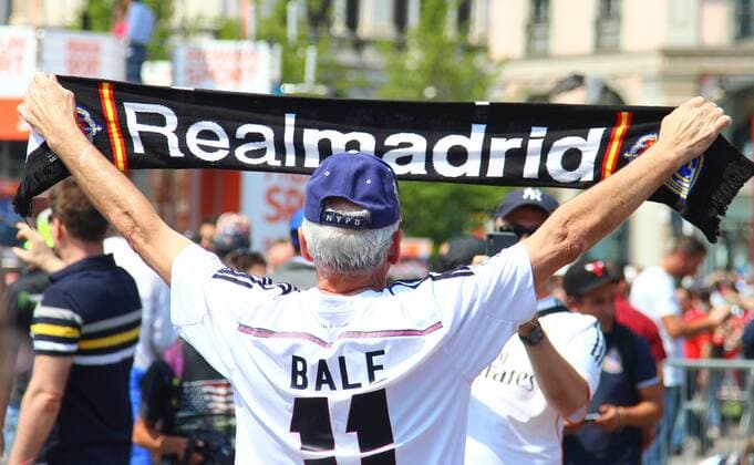 SOCCER - CL final, Madrid vs Atletico MILANO,ITALY,28.MAY.16 - SOCCER - UEFA Champions League, final, Real Madrid CF vs Atletico Madrid. Image shows a fan. GEPAxpictures xCh.xKelemen