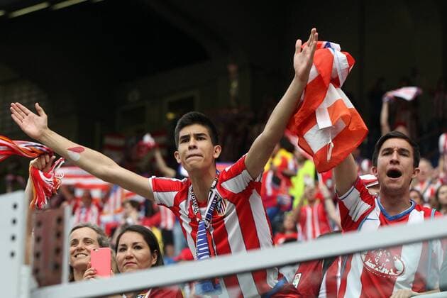 Atletico Fans, Real Madrid vs. Atletico Madrid, Fussball, Champions League Finale, 28.05.2016, Mailand Copyright: Langerx xEibner-Pressefoto EP_HLR