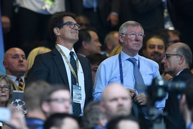 Mg Milano 28 05 2016 - finale Champions League Real Madrid-Atletico Madrid: Fabio Capello-Alex Ferguson 