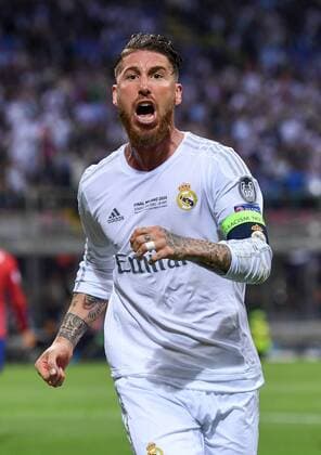 Bilder des Tages - SPORT FUSSBALL CHAMPIONS LEAGUE FINALE SAISON 2015 2016 Real Madrid - Atletico Madrid 28.05.2016 Sergio Ramos (Real Madrid) bejubelt seinen Treffer zum 1:0 