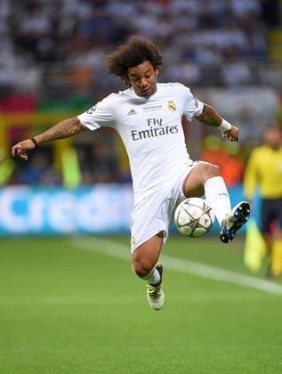 FUSSBALL CHAMPIONS LEAGUE FINALE SAISON 2015 2016 Real Madrid - Atletico Madrid 28.05.2016 Marcelo (Real Madrid) 