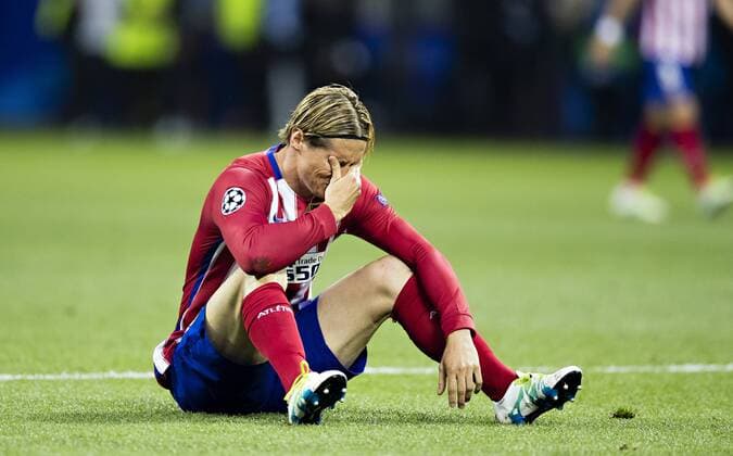 Mailand, 28.05.2016, Giuseppe Meazza Fernando Torres (Atletico) enttäuscht Real Madrid - Atletico Madrid mm