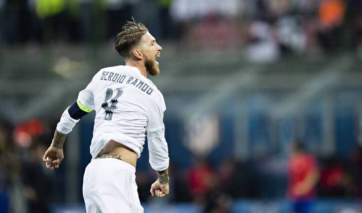Mailand, 28.05.2016, Giuseppe Meazza Torjubel: Sergio Ramos (Real) Real Madrid - Atletico Madrid mm