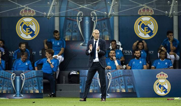 Mailand, 28.05.2016, Giuseppe Meazza Trainer Zinedine Zidane (Real) Real Madrid - Atletico Madrid mm
