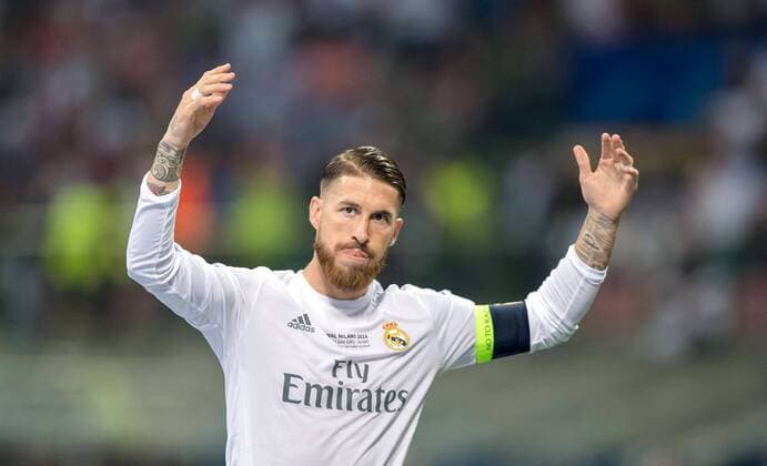 28. Mai 2016: Mailand, Giuseppe Meazza Stadion: Fussball UEFA Champions League, Finale: Real Madrid - Atletico Madrid: Reals Sergio Ramos.