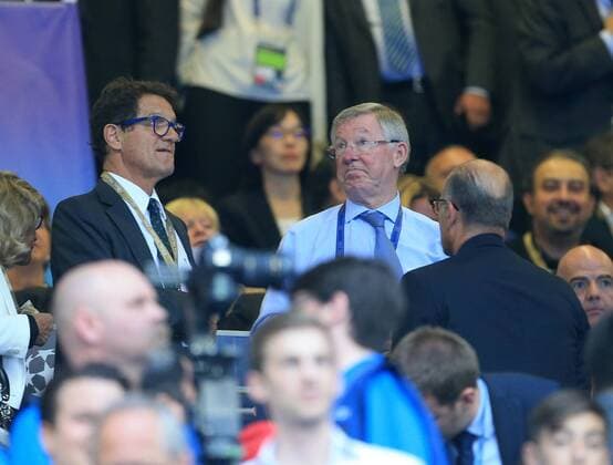 Fabio Capello and Sir Alex Ferguson during the UEFA Champions League Final match at the Giuseppe Meazza Stadium, Milan, Italy. Photo credit should read: David Klein Sportimage EDITORIAL USE ONLY. No use with unauthorised audio, video, data, fixture lists, club league logos or live services. Online in-match use limited to 120 images, no video emulation. No use in betting, games or single club league player publications.