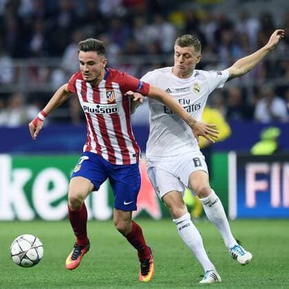 Mg Mailand 28 05 2016 - finale Champions League Real Madrid-Atletico Madrid: Toni Kroos-Saul Niguez 