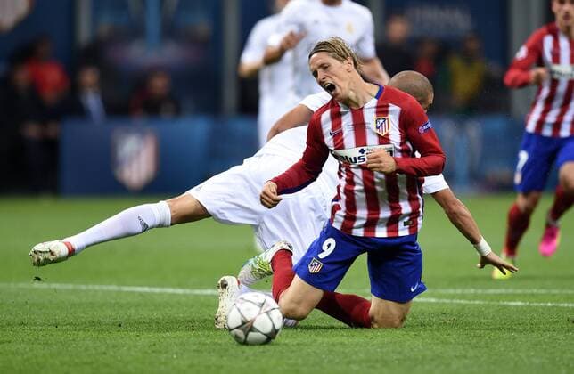 FUSSBALL CHAMPIONS LEAGUE FINALE SAISON 2015 2016 Real Madrid - Atletico Madrid 28.05.2016 Fernando Torres (vorn, Atletico Madrid) 