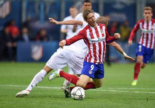 FUSSBALL CHAMPIONS LEAGUE FINALE SAISON 2015 2016 Real Madrid - Atletico Madrid 28.05.2016 Fernando Torres (vorn, Atletico Madrid) 