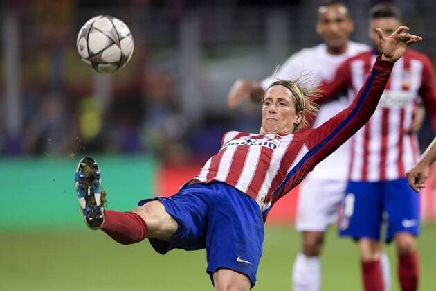 160528 Atletico Madrids Fernando Torres under finalen i Champions League mellan Real Madrid och Atletico Madrid den 28 maj 2016 i Milano.  Copyright: JOELxMARKLUND BB160528JM045