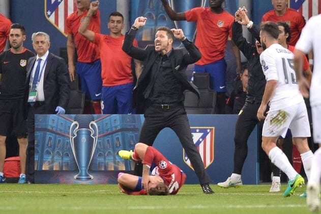 Diego Simeone (coach ATLETICO MADRID) - COLERE FOOTBALL : Real Madrid vs Atletico Madrid - Champions League - Finale - 28 05 2016 AnthonyBIBARD FEP 