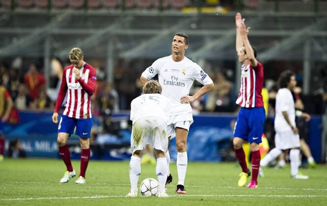 Mailand, 28.05.2016, Giuseppe Meazza Cristiano Ronaldo (Real) enttäuscht Real Madrid - Atletico Madrid mm