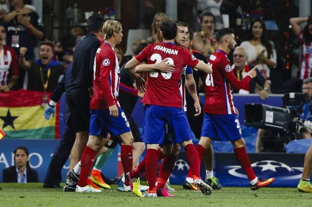 28.05.2016. Milan, Italy. UEFA Champions League Final between Real Madrid and Atletico de Madrid at the Giuseppe Meazza stadium in Milan, Italy. Goalkeeper Navas dejected as Yannick Carrasco (21) Atletico de Madrid scores from the cross from Juan Fran for 1-1 late in the game . xEnriquexdexlaxFuentex  ActionPlus11742819