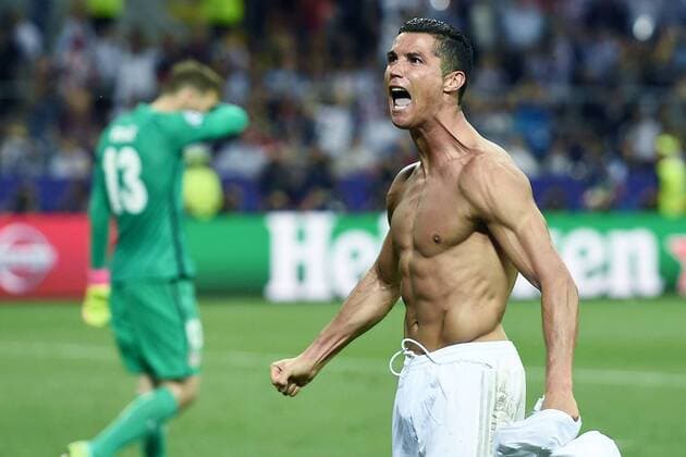 Mg Mailand 28 05 2016 - finale Champions League Real Madrid-Atletico Madrid: Torjubel Cristiano Ronaldo 