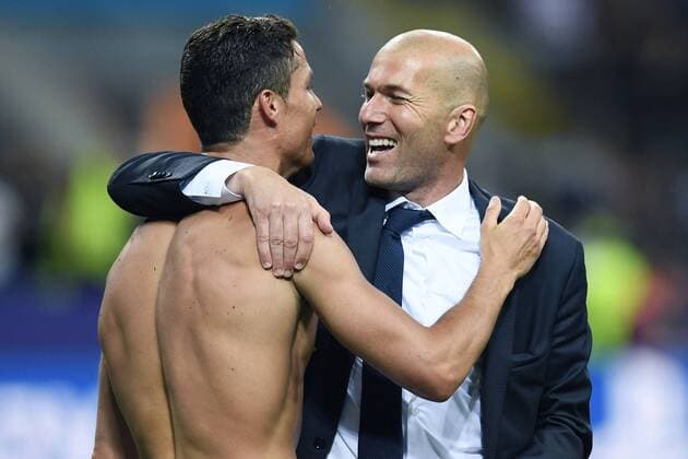Mg Mailand 28 05 2016 - finale Champions League Real Madrid-Atletico Madrid: Zinedine Zidane-Cristiano Ronaldo 