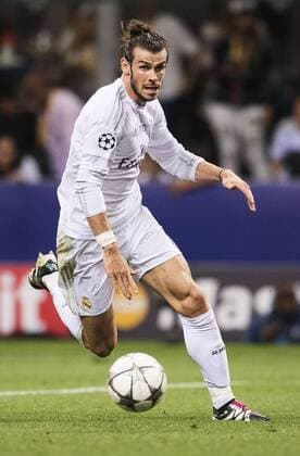160528 Real Madrids Gareth Bale under finalen i Champions League mellan Real Madrid och Atletico Madrid den 28 maj 2016 i Milano.  Copyright: JOELxMARKLUND BB160528JM108