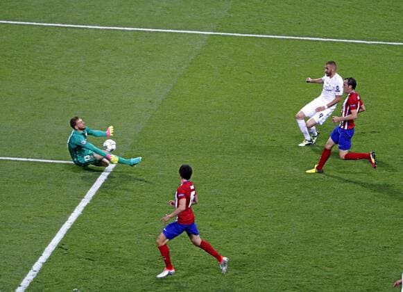 Champions League final between Real Madrid and Atletico at San Siro. In this picture, Benzema and Oblak. xFOTOxCHEMAxREYx 