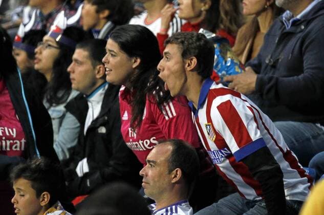 Champions League final between Real Madrid and Atletico at San Siro. In this picture, some fans. xANGELxRIVEROx 