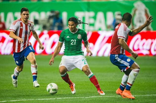 Mexico F Carlos Pena (21) during the International Friendly Länderspiel Soccer Game between Mexico and Paraguay on Saturday May 28, 2016 at the Georgia Dome, in Atlanta, GA. Soccer 2016: Paraguay vs Mexico MAY 28 - ZUMAc04_