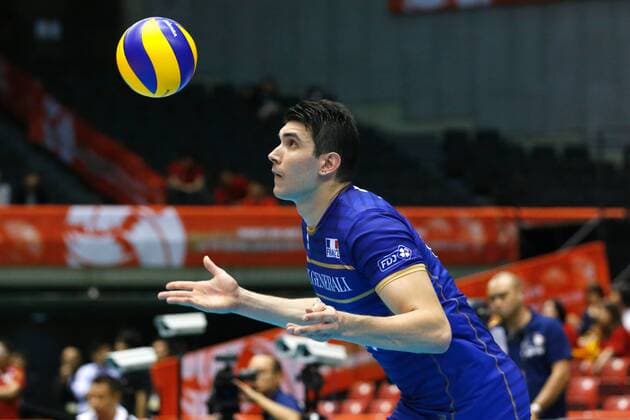 Nicolas Le Goff (FRA), MAY 28, 2016 - Volleyball : Men s Volleyball World Final Qualification for the Rio de Janeiro Olympics 2016 match between France 3-1 China at Tokyo Metropolitan Gymnasium, Tokyo, Japan. NOxTHIRDxPARTYxSALES.  (ipha023386)