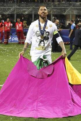Sergio Ramos beim UEFA Champions League Finalspiel Real Madrid vs Atletico Madrid (5:3) im San Siro Giuseppe-Meazza-Stadion. Mailand, 28.05.2016  Foto:xDyDxFotografosx xFuturexImage