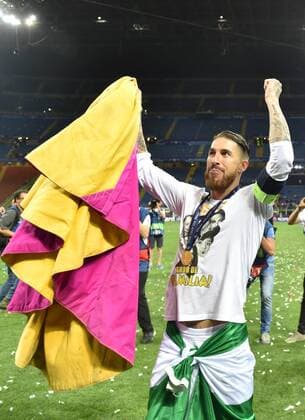 Real Madrid Defender, Sergio Ramos Garcia - SERGIO RAMOS, number 4 . Round FINAL of the CHAMPIONS league soccer match between Real Madrid - Atletico de Madrid at the Giuseppe Meazza estadium San Siro Milan - Italy by May 29 2016.  xMiguelxLopezx x SOCCERxSPAINx