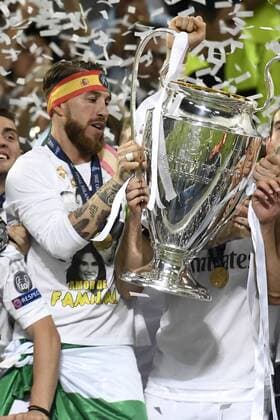 Sergio Ramos liftes the trophy Celebration - Milano 28-05-2016 Stadio San Siro Real Madrid - Atletico Football Champions League Final . andreaxstaccioli