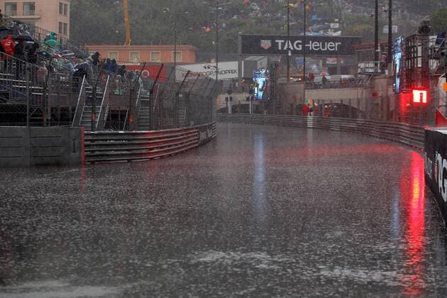 Formel 1, GP von Monaco, Impressionen Monaco Grand Prix, Monte Carlo 25 - 29 May 2016 29.05.2016 - A wet and rainy track 