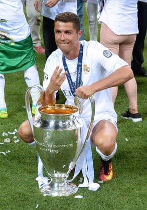 IPP20160529 Football - soccer: UEFA Champions League 2015 2016, Final 2016, Real Madrid C.F. - Atletico Madrid, Cristiano Ronaldo with trophy (Hinweis: Verwendung nur in Deutschland - only Germany) xHOCHxZWEIx xItalyxPhotoxPressx 