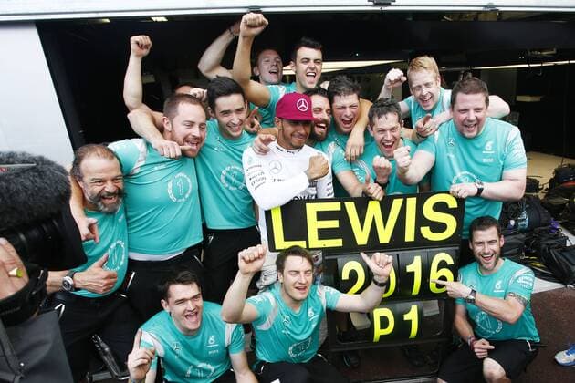 Formel 1, Lewis Hamilton gewinnt GP von Monaco Motorsports: FIA Formula One World Championship WM Weltmeisterschaft 2016, Grand Prix of Monaco, 44 Lewis Hamilton (GBR, Mercedes AMG Petronas Formula One Team), xHOCHxZWEIx