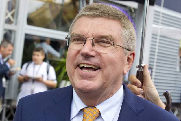 Monaco, Monte Carlo - May 29, 2016: FIA Formula One World Championship WM Weltmeisterschaft with IOC President Thomas Bach Monaco F1 Grand Prix