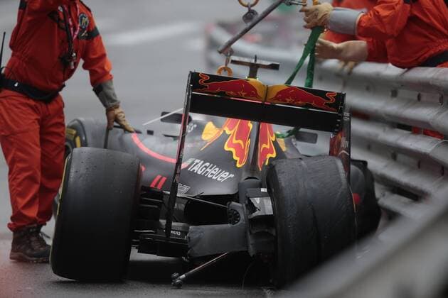 Formel 1, GP von Monaco, Ausfall von Max Verstappen Dutch Max Verstappen of Scuderia Toro Rosso crashes during the Formula 1 Australian Grand Prix race in Monaco, Sunday 29 May 2016. GEORGESxDExCOSTER  x04861328x