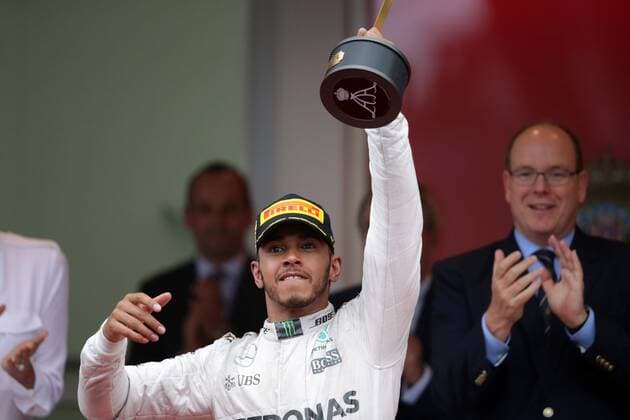Formel 1, Lewis Hamilton gewinnt GP von Monaco Monaco Grand Prix, Monte Carlo 25 - 29 May 2016 29.05.2016 - Race, Lewis Hamilton (GBR) Mercedes AMG F1 W07 Hybrid race winner 