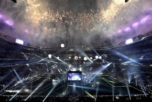General view of the celebrations at the Bernabeu Stadium in Madrid, 29 May 2016. Real Madrid won Atletico de Madrid the UEFA Champions League Final held at Milan s San Siro Stadium on 28 May 2016. Real Madrid celebrates the UEFA Champions League !ACHTUNG: NUR REDAKTIONELLE NUTZUNG!  GRA413 20160530-636001659580177249