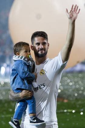 Isco Alarcon during the celebration of the Champions League at Santiago Bernabeu Stadium. May 29,2016.  (76157)