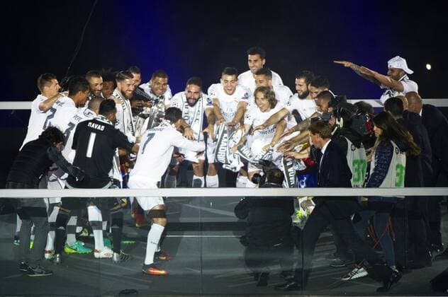 Real Madrid UEFA Champions League Siegesfeier im Estadio Santiago Bernabeu. Madrid, 29.05.2016  Foto:xDyDxFotografosx xFuturexImage