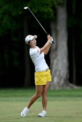 May 29, 2016 - Ann Arbor, Michigan, United States - Hyo Joo Kim of Wonju, South Korea follows her fairway shot on the fourth hole during the final round of the inaugural LPGA Golf Damen Volvik Championship at Travis Pointe Country Club in Ann Arbor, MI, USA Sunday, May 29, 2016. LPGA Volvik Championship - Final Round  - ZUMAn230