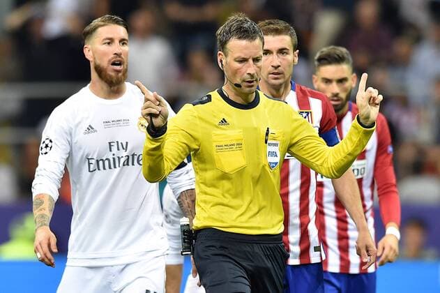 MARK CLATTENBURG. Real Madrid Defender, Sergio Ramos Garcia - SERGIO RAMOS, number 4. Round FINAL of the CHAMPIONS league soccer match between Real Madrid - Atletico de Madrid at the Giuseppe Meazza estadium San Siro Milan - Italy by May 28 2016.  xMiguelxLopezx x SOCCERxSPAINx