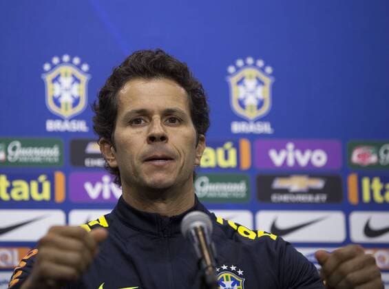 May 31, 2016 - Carson, California, U.S - Team doctor Rodrigo Lasmar of the national team Nationalteam of Brazil during a press conference PK Pressekonferenz at the StubHub Center in Carson California on Tuesday May 31, 2016. The team is preparing for the Copa America Centenario 2016 on Saturday at the Rose Bowl stadium in Pasadena California. Brazil press conference at StubHub Center - ZUMAp124