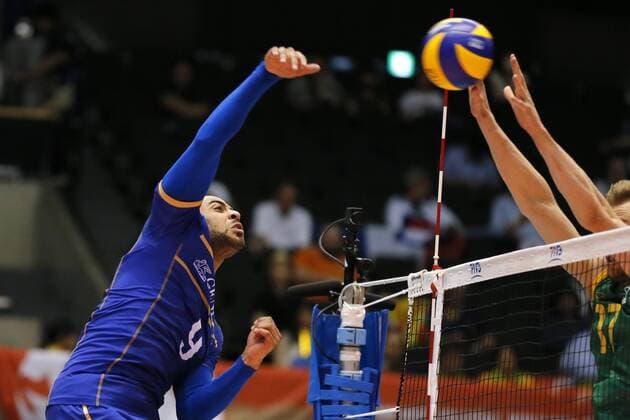 Ngapeth Earvin (FRA), JUNE 1, 2016 - Volleyball : Men s Volleyball World Final Qualification for the Rio de Janeiro Olympics 2016 match between France 3-1 Australia at Tokyo Metropolitan Gymnasium, Tokyo, Japan. Noxthirdxpartyxsales  (qdwa047862)