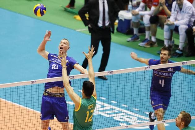 Le Roux Kevin (FRA), JUNE 1, 2016 - Volleyball : Men s Volleyball World Final Qualification for the Rio de Janeiro Olympics 2016 match between France 3-1 Australia at Tokyo Metropolitan Gymnasium, Tokyo, Japan. Noxthirdxpartyxsales  (qdwa047876)