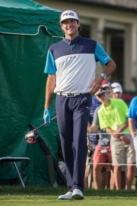 Golf, The Memorial Tournament in Dublin, Ohio June 2, 2016 - Dublin, Ohio, U.S - Bubba Watson on the first tee for the first round of The Memorial Tournament at Muirfield Village Golf Club, Dublin, Ohio. PGA Golf Herren 2016 - The Memorial Tournament - First Round - ZUMAs304