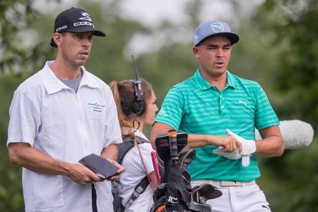 Golf, The Memorial Tournament in Dublin, Ohio June 2, 2016 - Dublin, Ohio, U.S - Rickie Fowler prepares to hit from the 14th tee during the first round of The Memorial Tournament at Muirfield Village Golf Club, Dublin, Ohio. PGA Golf Herren 2016 - The Memorial Tournament - First Round - ZUMAs304