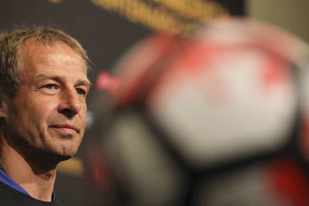 United State s soccer team coach, German Jurgen Klinsmann, delivers a presser at Levi s stadium in Santa Clara, California, United States, 2 June 2016. US will face Colombia at the opening match of Copa America Centenario 3 June 2016. EFE David Fernandez US COACH PRESSER !ACHTUNG: NUR REDAKTIONELLE NUTZUNG!  SCL007 20160603-636005129126964266